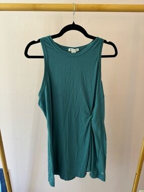 Athleta Teal Side-Knot Sleeveless Tank, size L
